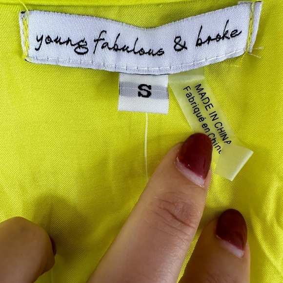 New Young Fabulous & Broke Siren Maxi Dress in Margarita Highlighter - Picture 8 of 12